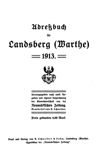 [Adreßbuch Landsberg (Warthe) und Bürgerwiesen]