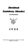 [Adreßbuch Landsberg (Warthe) und Bürgerwiesen]