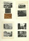 Beidseitige Tafel mit Fotografien aus Bad Polzin : enth.: Innen- und Außenaufnahmen des Kaiserbad Sanatoriums von Dr. Hölzl
