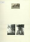 Tafel mit Fotografien aus Panzerin : enth.: Postkarte mit Abbildung des Gasthofs Pahnke ; Kirche und Glockenstuhl in Panzerin