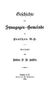 Geschichte der Synagogen-Gemeinde in Beuthen O.-S.