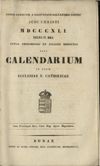 [Annus a nativitate salvatoris nostri Jesu Christi ... dierum 365 stylo Gregoriano et Juliano deductus sive calendarium in usum Ecclesiae R. Catholicae]