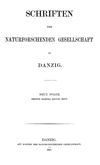 [Schriften der Naturforschenden Gesellschaft in Danzig]