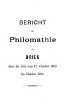 [Bericht der Philomathie zu Brieg a. O.]