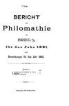 [Bericht der Philomathie zu Brieg a. O.]