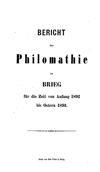 [Bericht der Philomathie zu Brieg a. O.]