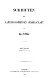 [Schriften der Naturforschenden Gesellschaft in Danzig]