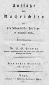 [Aufsätze und Nachrichten für protestantische Prediger im Russischen Reich]