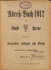 [Adreß-Buch ... der Stadt Herne sowie der Gemeinden Sodingen und Börnig]