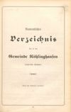 Namentliches Verzeichnis der in der Gemeinde Röhlinghausen wohnenden Personen