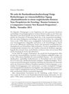 Dmytro Myeshkov: Wo steht die Russlanddeutschenforschung? Einige Beobachtungen zur wissenschaftlichen Tagung 'Russlanddeutsche in einem vergleichenden Kontext: Neue Perspektiven der Forschung / Russian Germans in a Comparative Context: New Research Perspectives', Berlin, November 2015