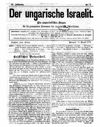 [Der ungarische Israelit]