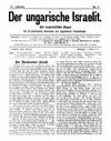 [Der ungarische Israelit]