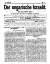 [Der ungarische Israelit]