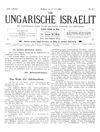 [Der ungarische Israelit]