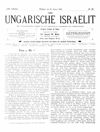 [Der ungarische Israelit]