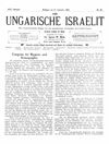 [Der ungarische Israelit]