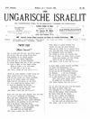 [Der ungarische Israelit]