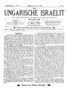 [Der ungarische Israelit]