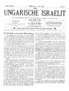 [Der ungarische Israelit]