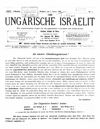 [Der ungarische Israelit]