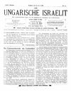 [Der ungarische Israelit]