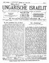 [Der ungarische Israelit]