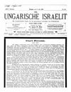 [Der ungarische Israelit]