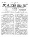 [Der ungarische Israelit]