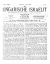 [Der ungarische Israelit]