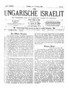 [Der ungarische Israelit]