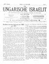 [Der ungarische Israelit]