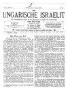 [Der ungarische Israelit]