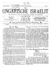 [Der ungarische Israelit]