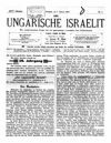 [Der ungarische Israelit]