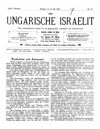 [Der ungarische Israelit]