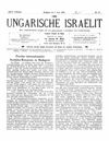 [Der ungarische Israelit]