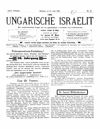 [Der ungarische Israelit]