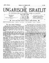 [Der ungarische Israelit]