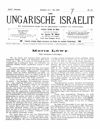 [Der ungarische Israelit]