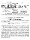 [Der ungarische Israelit]