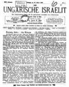 [Der ungarische Israelit]