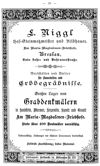 [Adreß- und Geschäftshandbuch der Königlichen Haupt- und Residenzstadt Breslau]