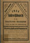 [Adreßbuch für den Stadtkreis Stralsund]