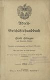 [Adreß- und Geschäftshandbuch der Stadt Striegau]