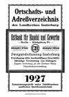 [Ortschafts- und Adreßverzeichnis des Landkreises Insterburg]