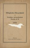 [Mitglieder-Verzeichnis des Deutschen Heimatbundes Danzig e.V. ...]