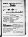 [Amtsblatt der Reichsbahndirektion Stettin]